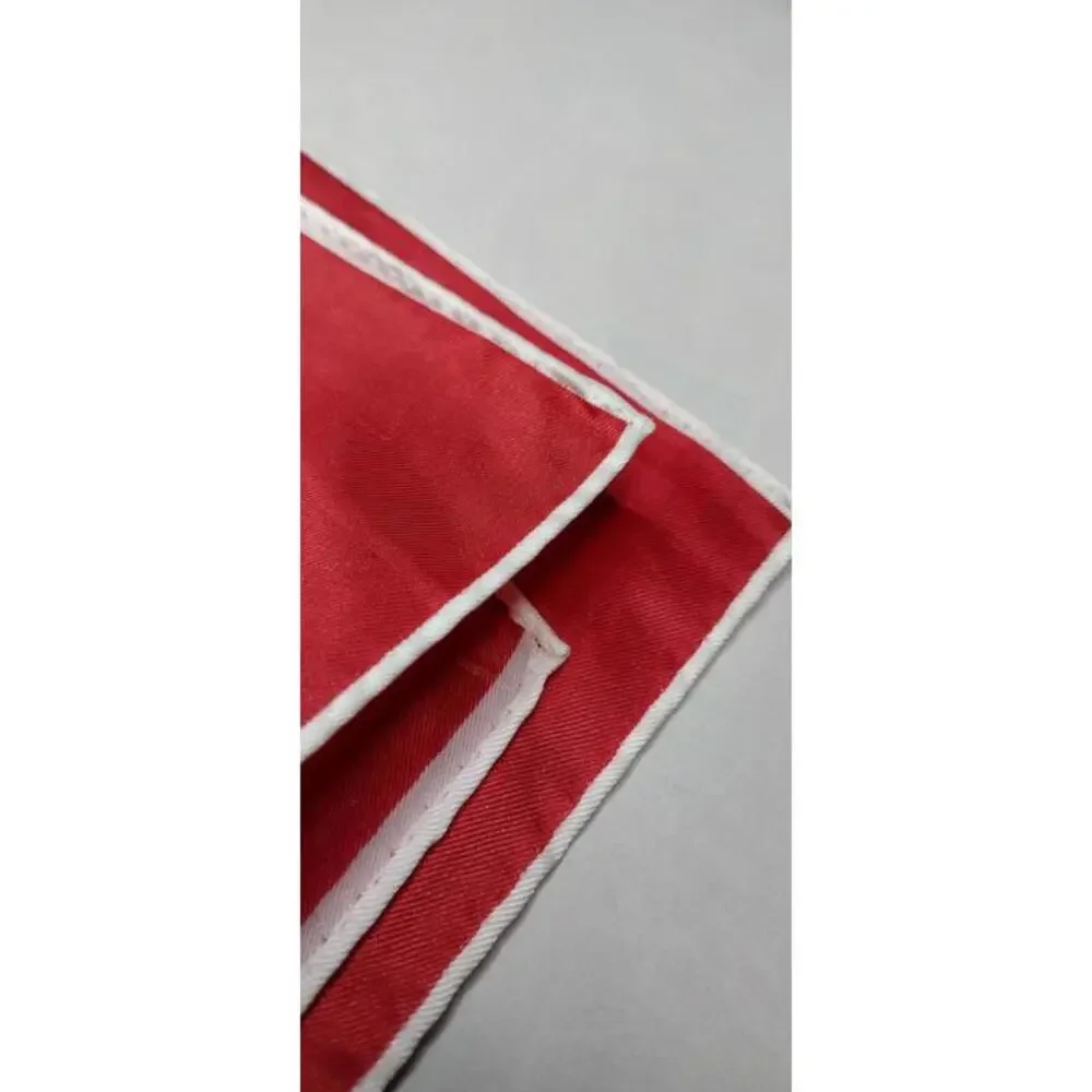 1950s Denmark Red Square Scarf Naked Lady 60s DANMARK LIVGARD TRIACETAT POSTBUD